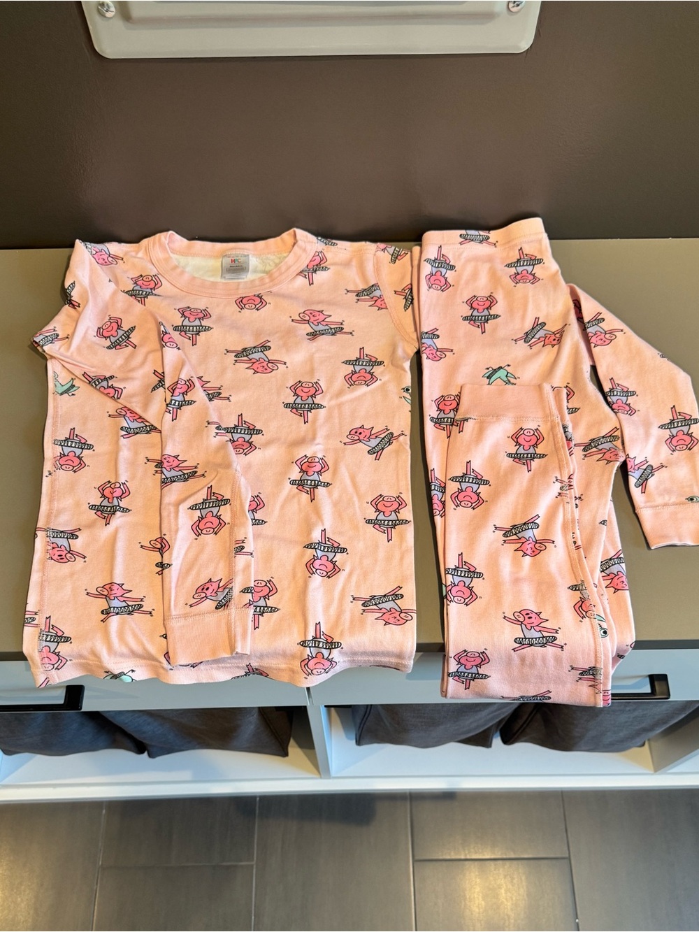 Hanna Andersson Elephant & Piggie Ballet HannaJams™ Pajama Set – Size 14/16